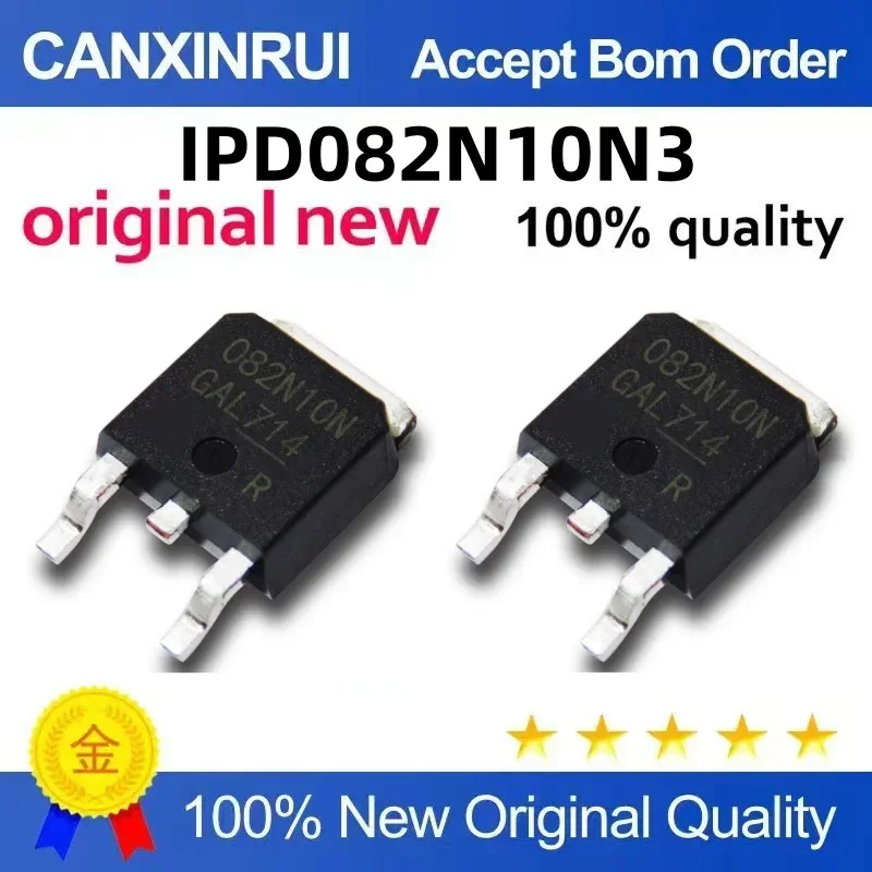 

(5-100 pieces) Brand new original IPD082N10N3 G 082N10N 80A/100V TO252 MOSFET field-effect transistor