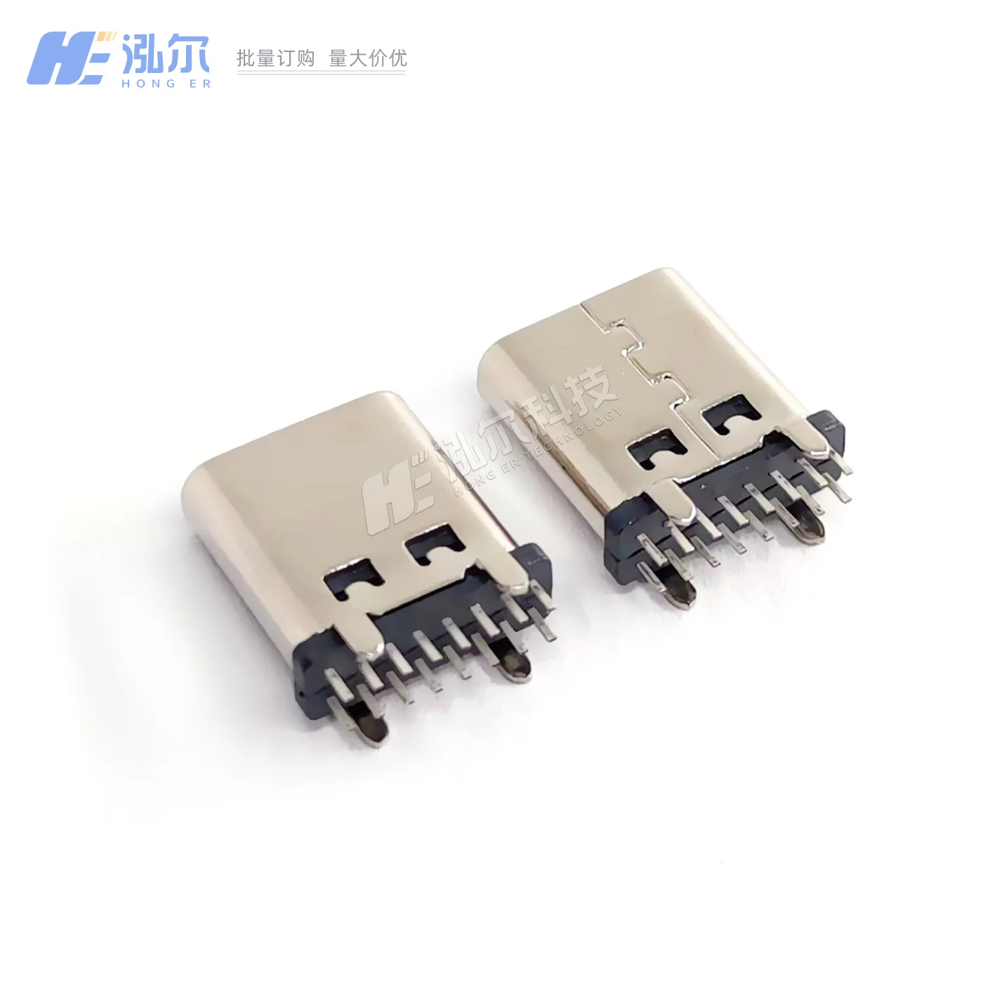 For TYPE-C femalestraight plug-in board 16PIN vertical plug-in 16P double row plug-in board DIP height 10 mm female head