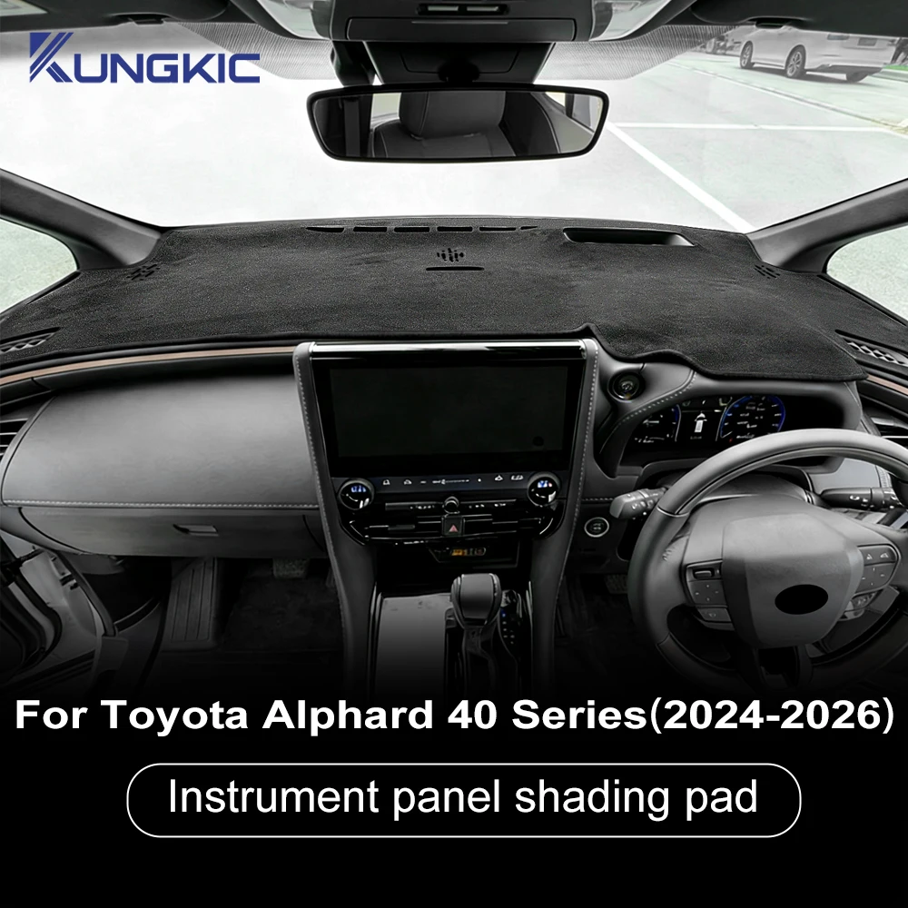 

Dashboard for Toyota Alphard Vellfire AH40 40 Series 2024 2025 2026 Car Dash Mat Sunshade Non-Slip Pad Polyester Accessories