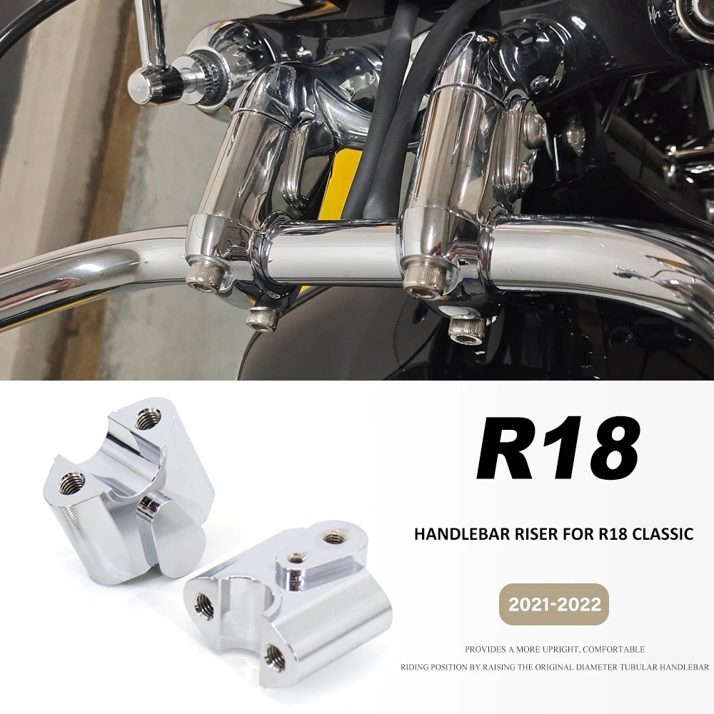 

New Motorcycle Handle Bar Riser Handlebar Clamp Back Move Mount Adapter For BMW R18 R 18 r18 Classic R18Classic 2021 2022