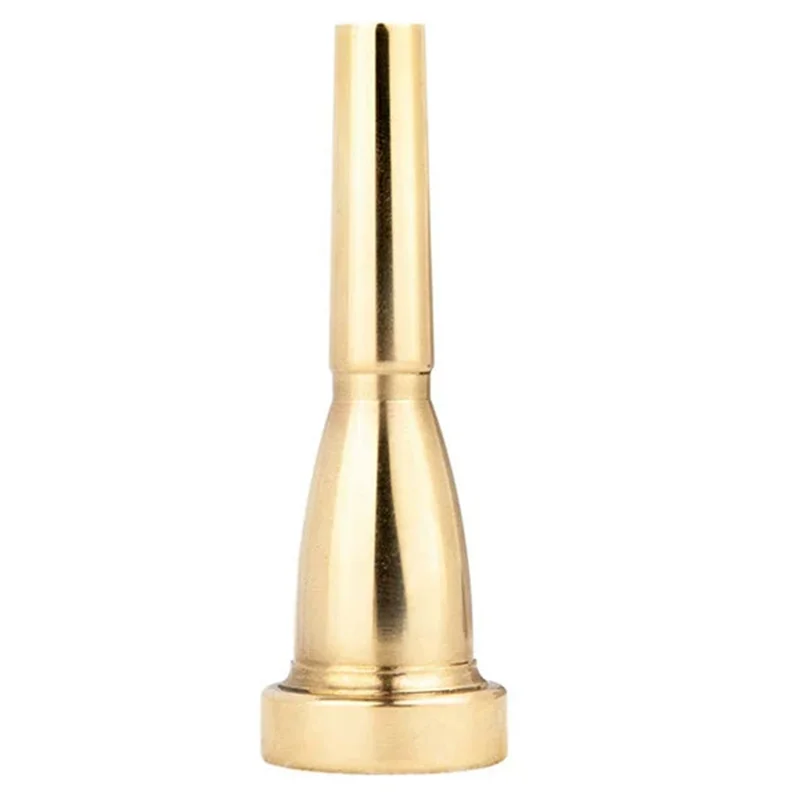 A99I-Gold Plated Trumpet Mouthpiece For Bach Conn And King 3C Beginner Musical Trumpet Accessories