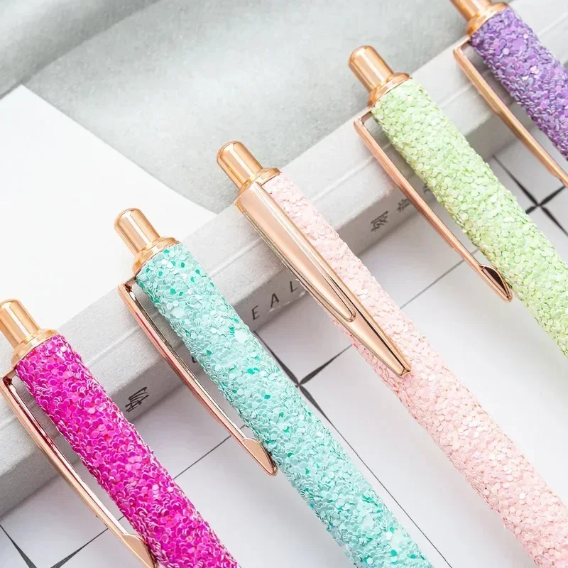 new-20-pcs-lot-creative-fashion-cute-metal-rhinestone-roller-ballpoint-pen-wedding-stationery