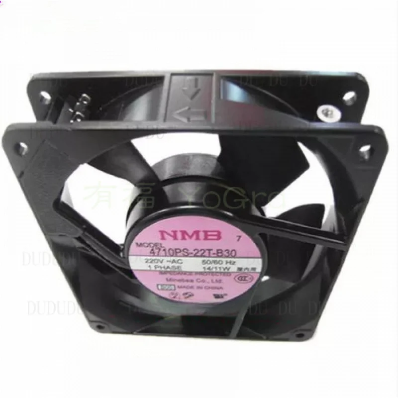 D D para nuevo ventilador Axial NMB 4710PS-22T-B30 AC 220V 14/11W 120*120*25mm ventilador de refrigeración de gabinete
