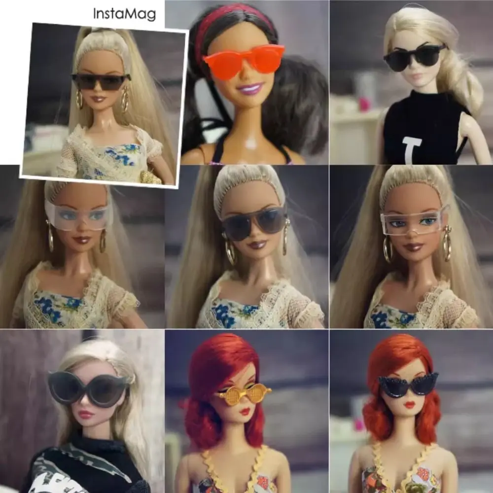 Plastic Doll Cute Eyeglasses Fashion Multi-Styles Doll Earring Casual Wear Accessories 1/6 Doll Accessories