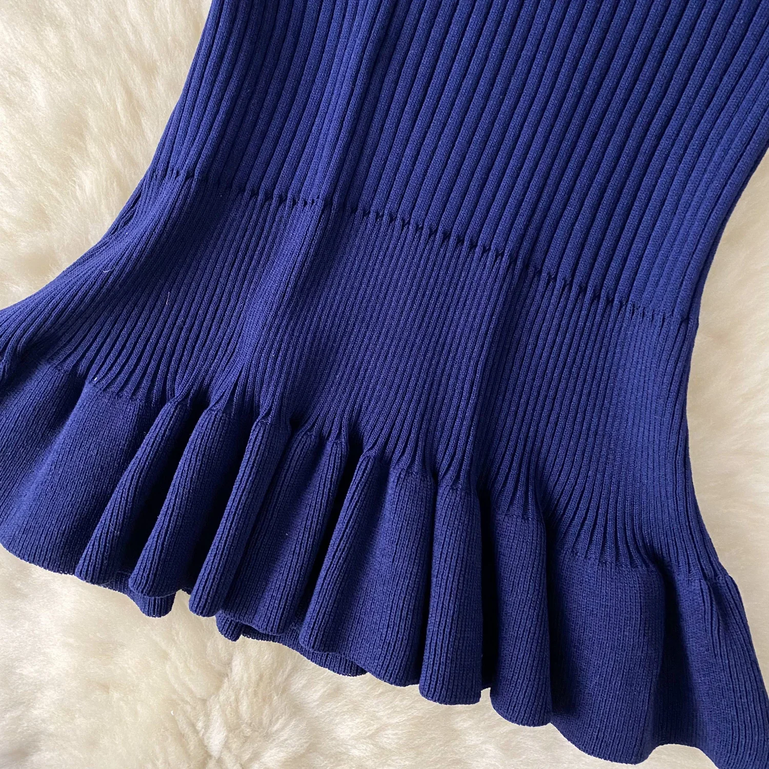 Chic Fashion Sexy Package Hips Buttons Knitted Summer Dress Women Slim Elastic Sheath Party Mini Dress Streetwear Tunic