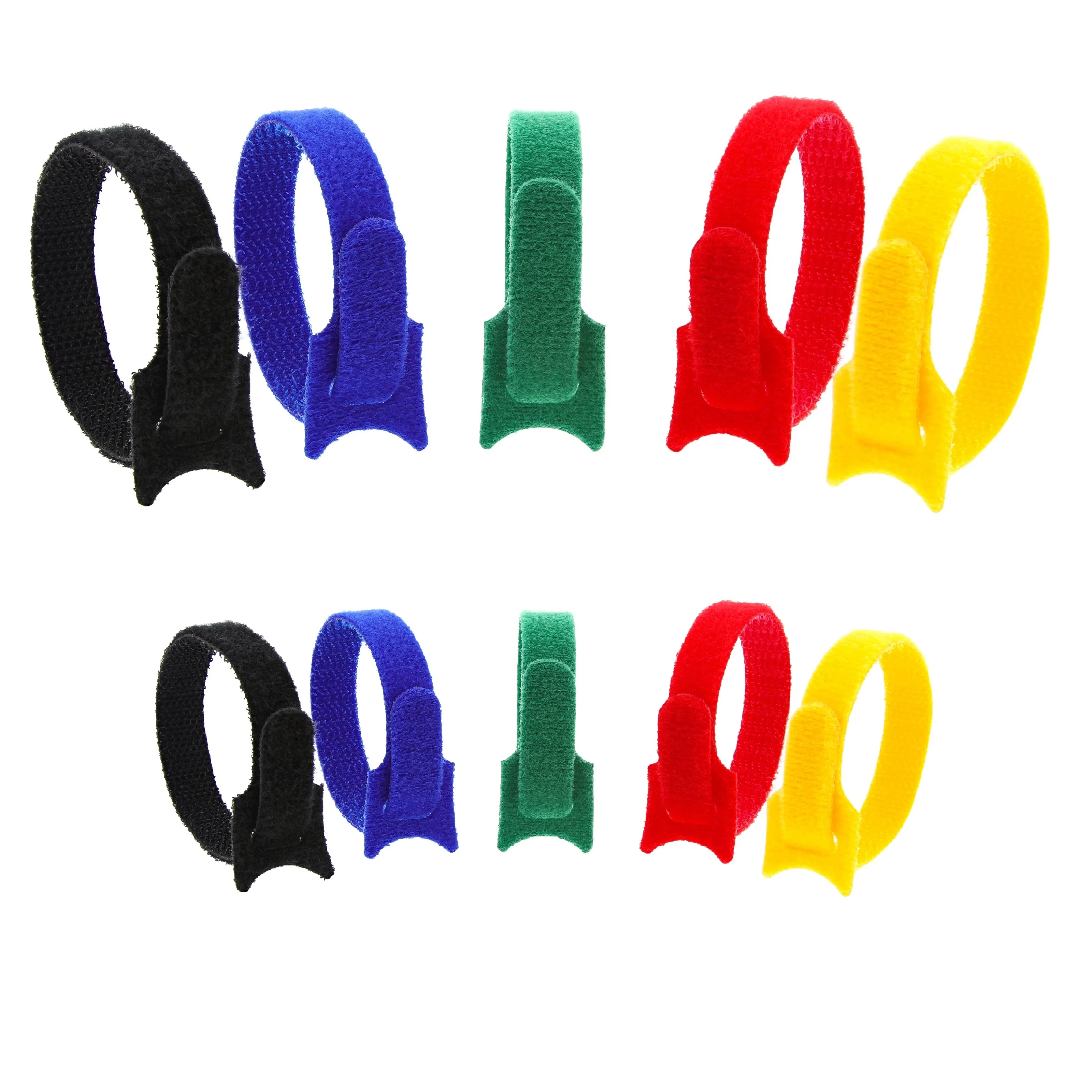 500pcs Double Side Magic Tape Back to Back Hook and Loop Straps Adhesive Ties Cable Accepts color mixing Single color option