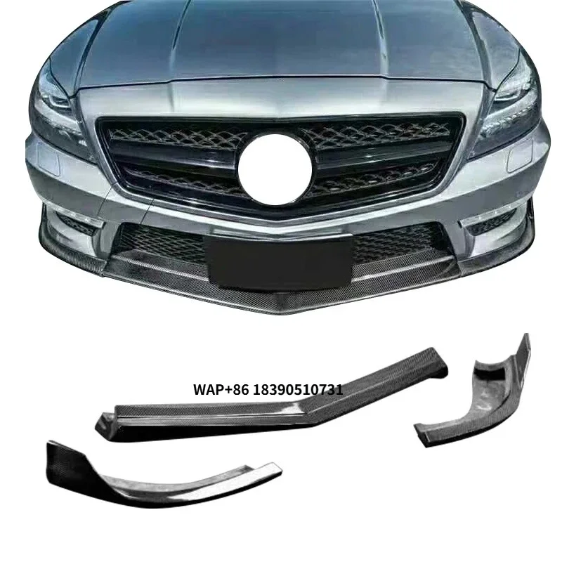 

3pcs Cls63s Carbon Fiber Front Lip for Cls W218 Front Lips