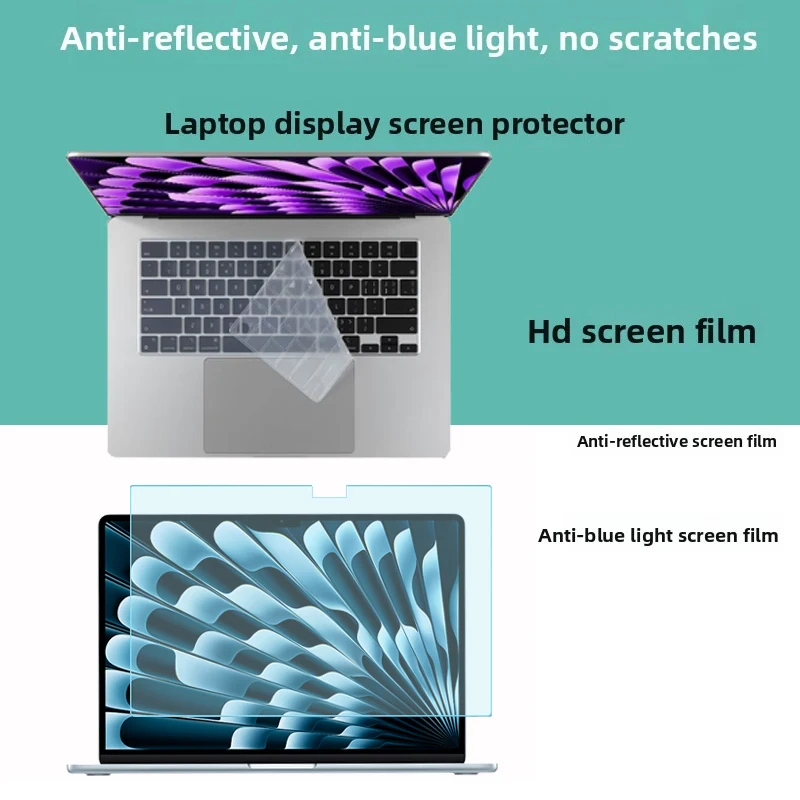 For 15inch 2025 Apple M4 M3 MacBook Air 15 A3241 Laptop screen film High-definition Display Protective film Keyboard film