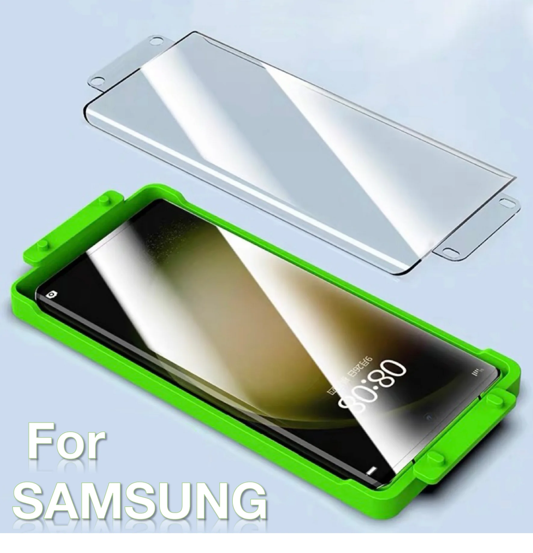 

for Samsung Galaxy S24 S23 S22 S21 S20 NOTE 20 10 Ultra 9 8 PLUS Explosion-proof Screen Protector Glass Protective with Install