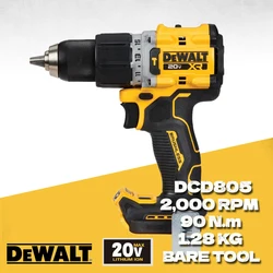 Ударная дрель DEWALT DCD805, с набором инструментов только 18 в макс. XR, бесщеточная аккумуляторная ударная дрель 1/2 в, перезаряжаемые электроинструменты