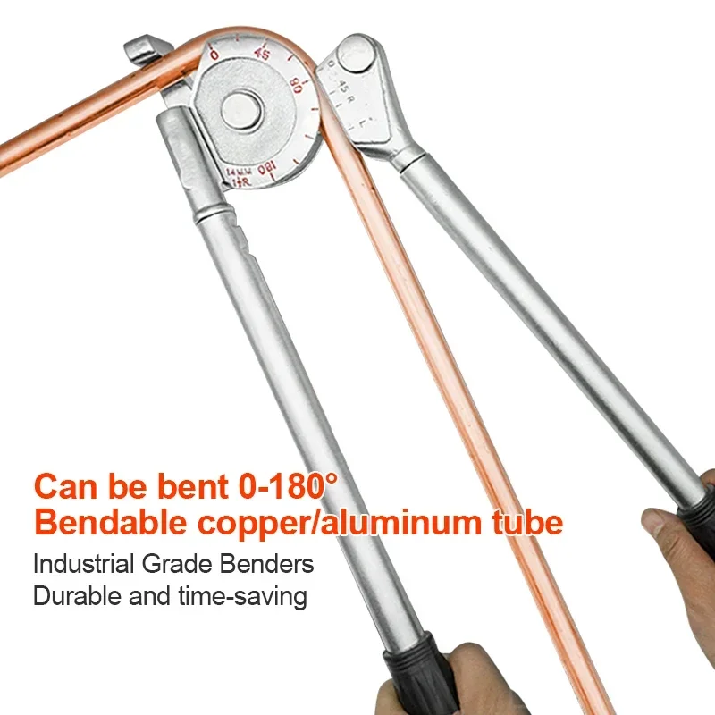 Manual Pipe Bender Tube Bending Machine 6mm 8mm 10mm 12mm 14/16/19/22mm Tubing Bender For Aluminum Copper Steel Fuel Brake Lines