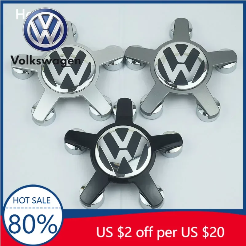 

4 шт. 135 мм 4F0601165N 8R0601165 Колпаки ступиц колес с логотипом «пять когтей» для VW Volkswagen B5 B6 B7 POLO Passat Golf MK5