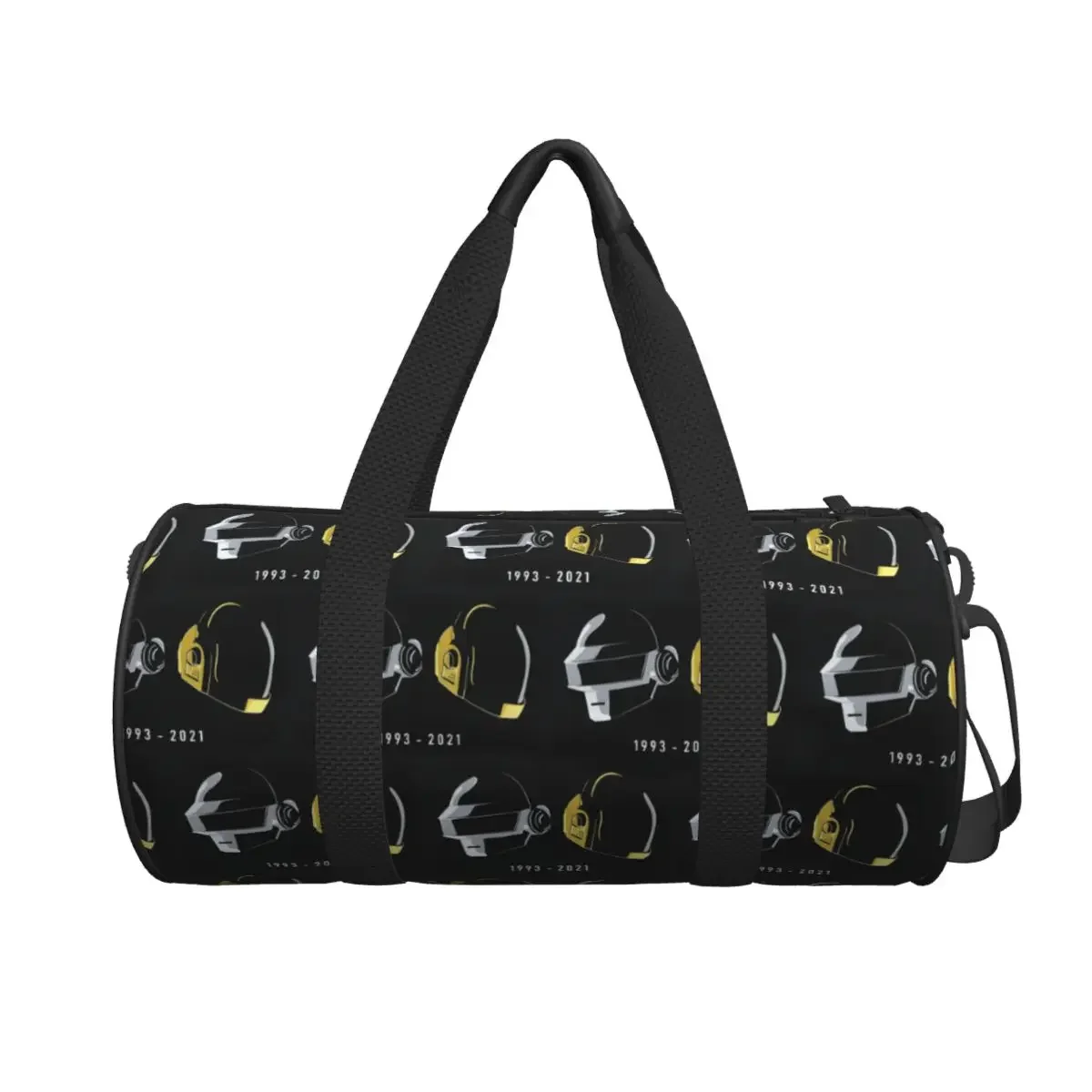 Daft Punk Electronic Music Band Tribute Helmet Art Large Duffle Gym Bag Waterproof Duffle Travel Bags Handbags Fitness bag