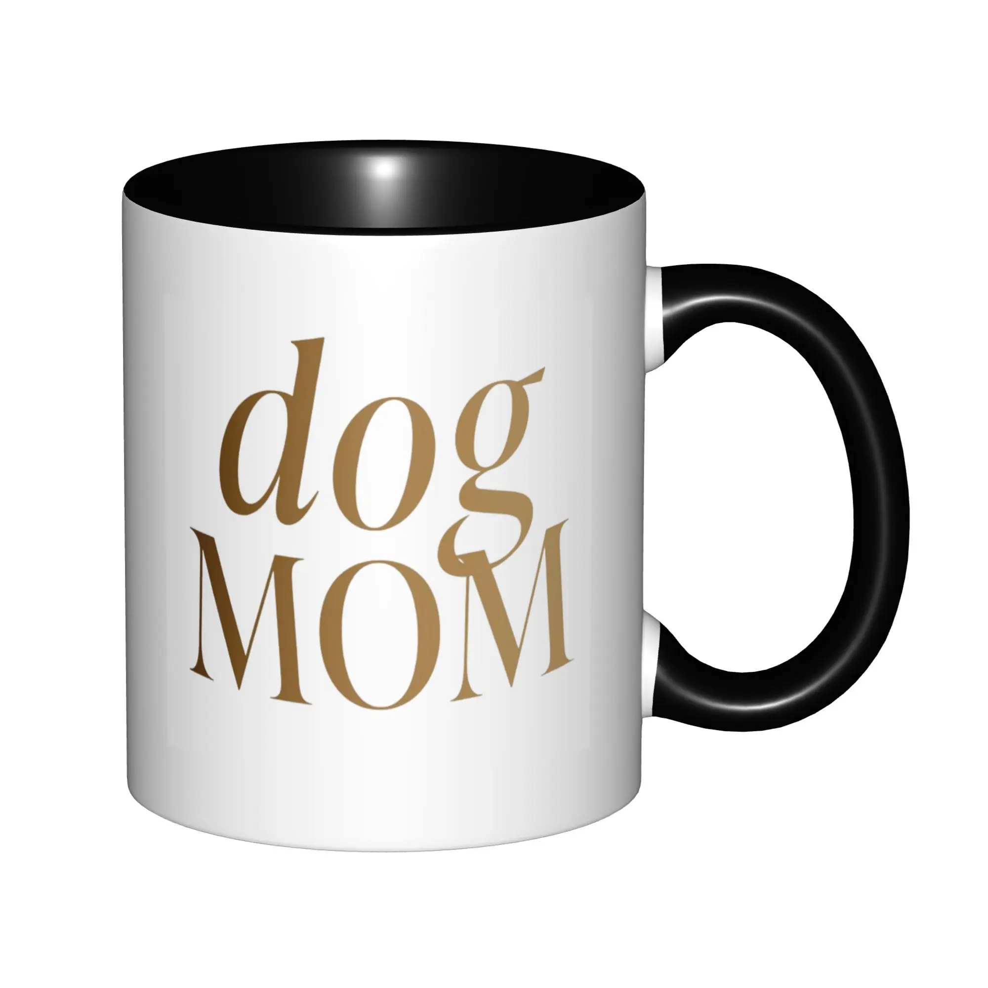 

Dog Mom For Dog Lovers Dog Owners Mugs With Black Handle Birthday Coffee Mugs Ceramic Tea Cups 11oz