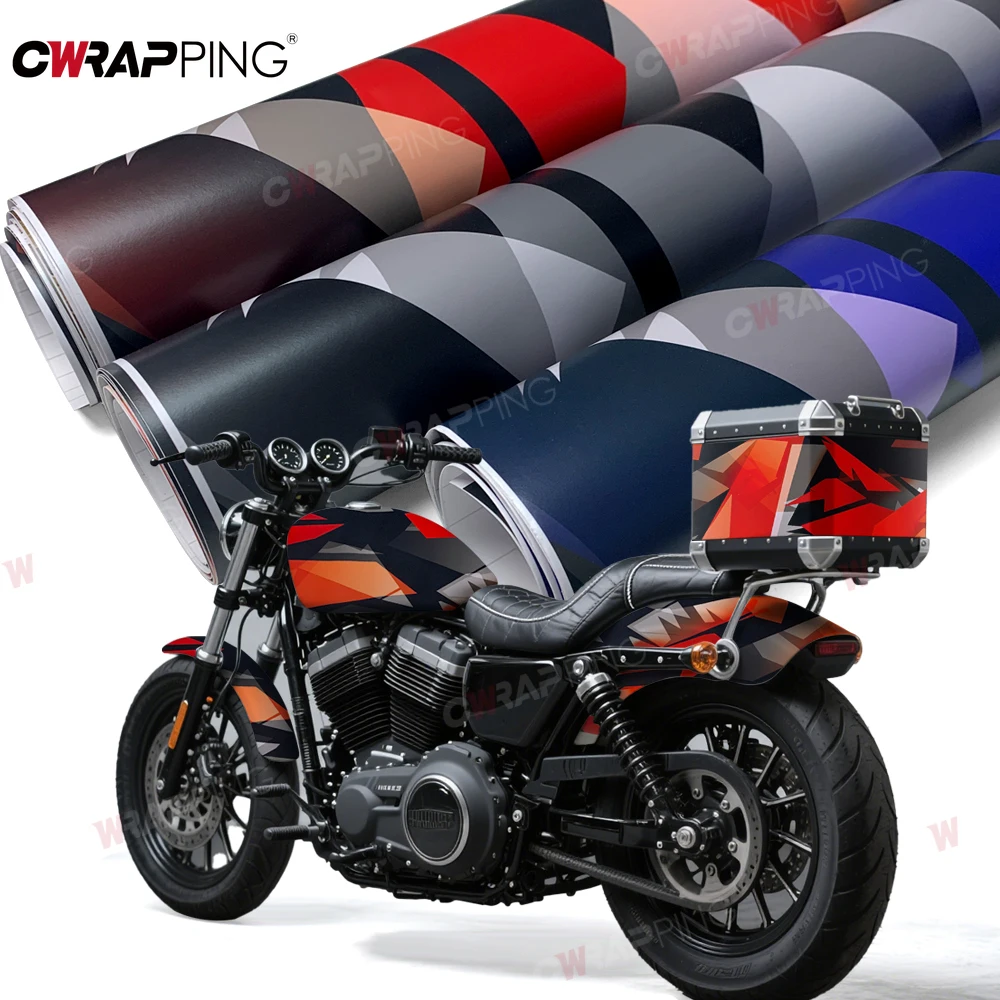 

Automotive Vinyl Car Wrap WaterProof Vinyl Paper for Car Film Covering Geometric Camouflage Accessories Auto Motorcycle Stickers