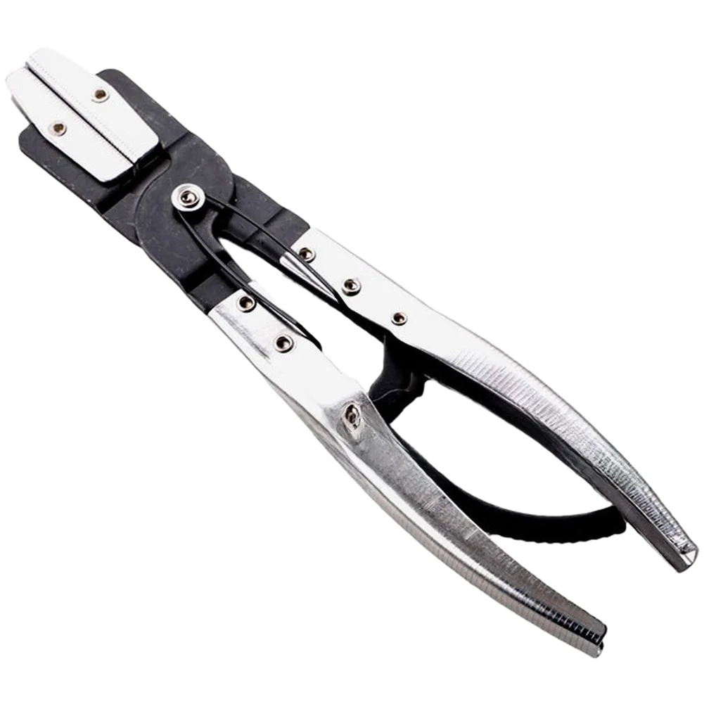 3 Piece Flat Nose Hose Clamp Pliers for Oil Tube Sealing in Automotive Repair Featuring 8 10 12 Inch Carbon Steel Construction