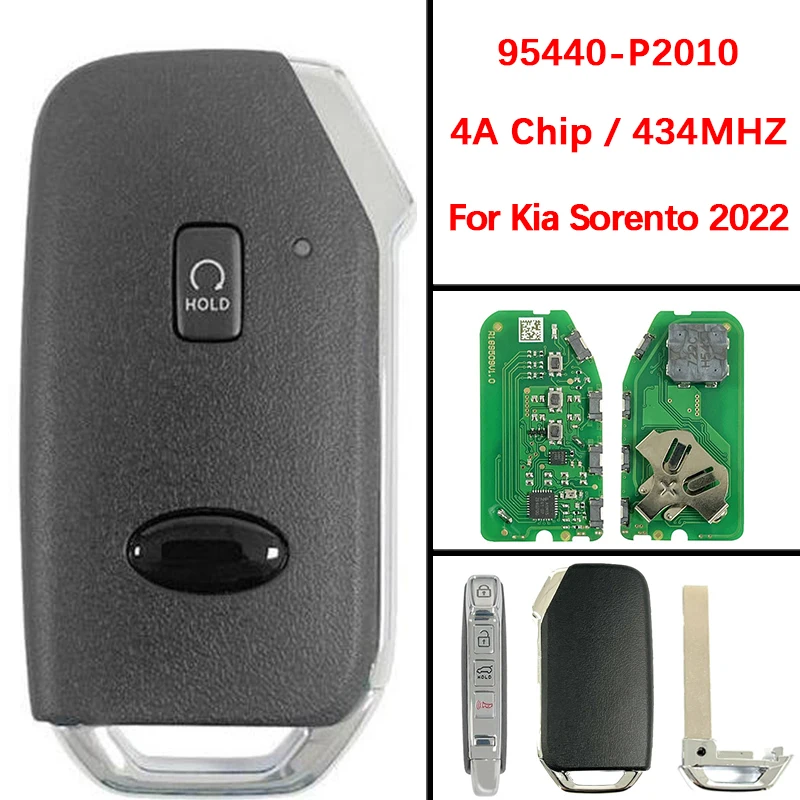 

CN051203 Aftermarket 5 Button Keyless Go Remote Fob 4A Chip 433MHz FCC 95440-P2010 For KIA Sorento 2022