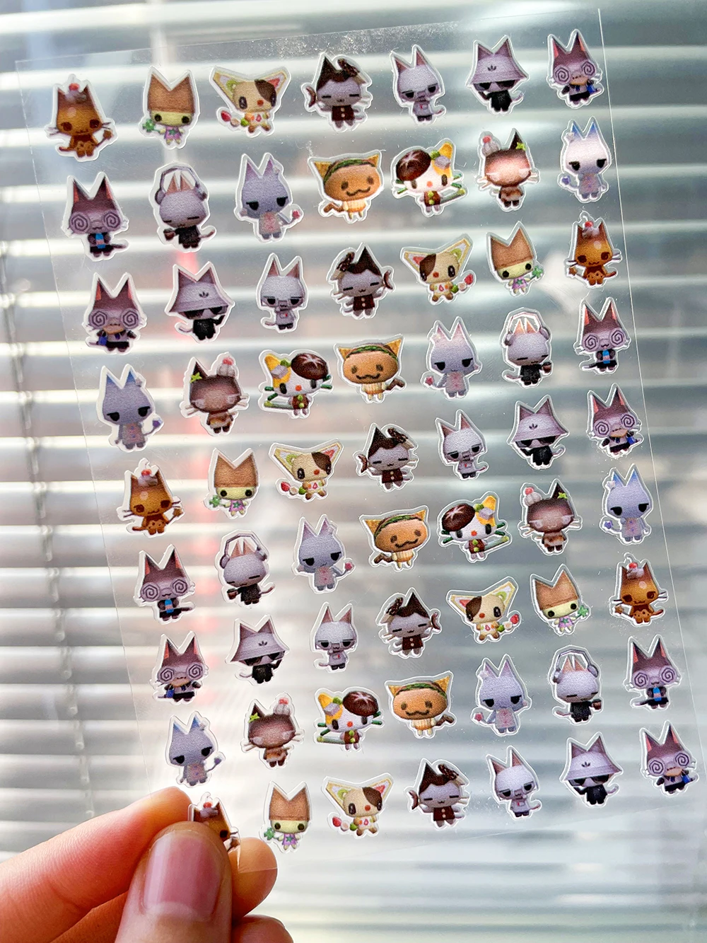 

Kawaii Funny Cat Diy Nails Art Stickers Stationery Journal Planner Stickers Camera Self-Adhesive Slider Decal Manicure Accesorie