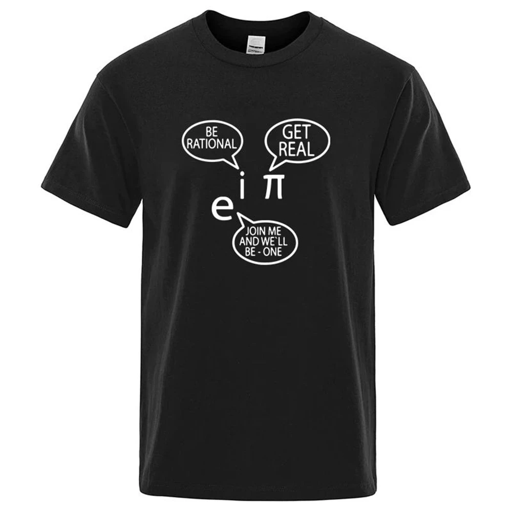 Danqiyoyo Funny Mathematical Design Print Short Sleeved Round Neck Y2k Tshirt men Clothing New in Top & Tees 27407
