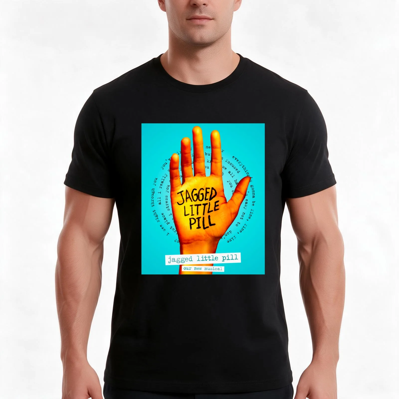 alanis jagged little pill morrisette tour 2021 hand makinkurus T-Shirt Summer Casual Cotton Tee Oversized Streetwear Tops