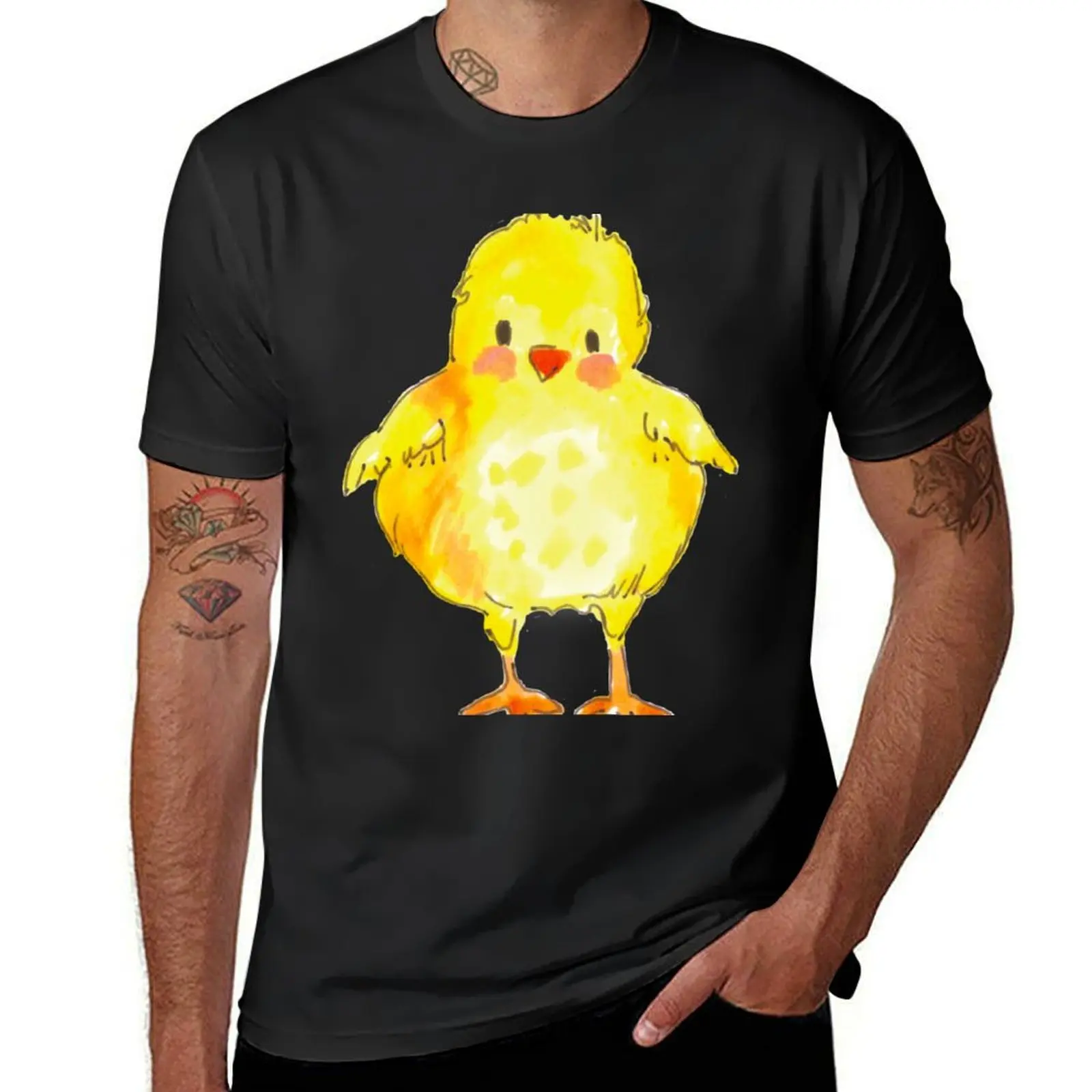 Baby Chick - Little Chicken T-Shirt Aesthetic clothing for a boy mens funny t shirts