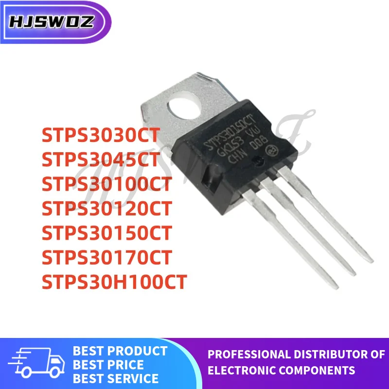 10pcs TO-220 STPS30150CT STPS30120CT  STPS30100CT  STPS30170CT  STPS3030CT STPS3045CT  STPS30H100CT Best quality