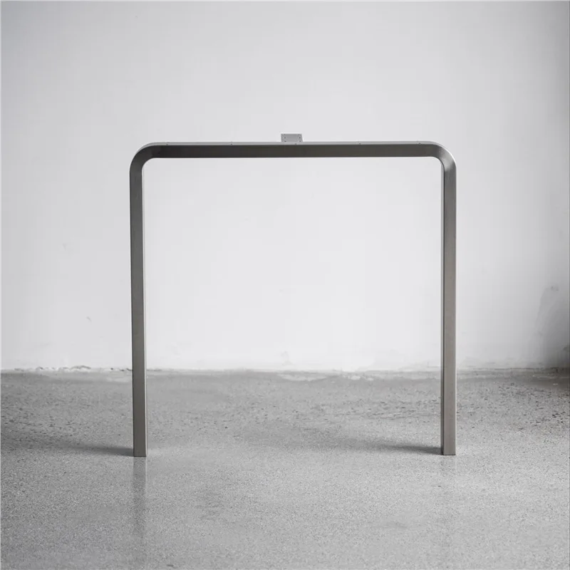 Stainless steel artek table foot size, table legs, brushed natural color bar table foot stand, desk foot desk stand