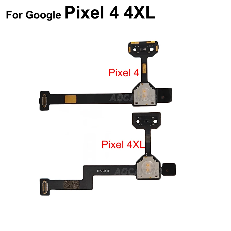 Aocarmo per Google Pixel 4 XL 4XL obiettivo fotocamera posteriore posteriore con cornice di prossimità luce Flash ambientale nastro Flex Cable parte di riparazione