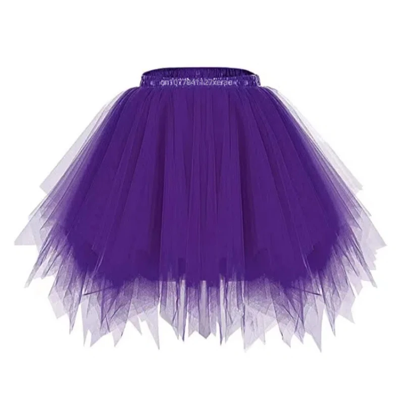 تنورة باليه جديدة بدون عظم للفتيات، تنورة أميرة شيفون لطيفة مكونة من 4 طبقات لعروض مجموعة الباليه المسرحية للفتيات