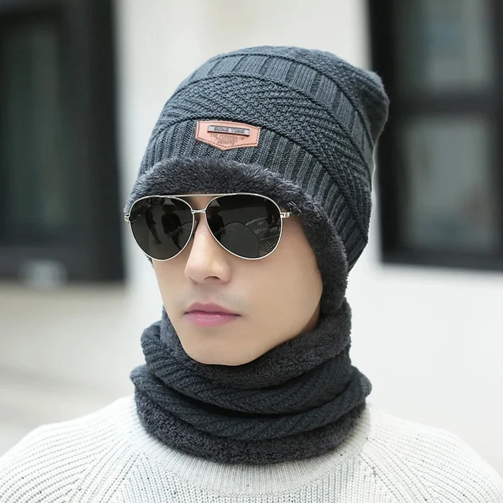 Winter Windproof Hat Gloves Scarf Set for Men Women,Touchscreen Gloves for Cold Weather, Warm Gift Set