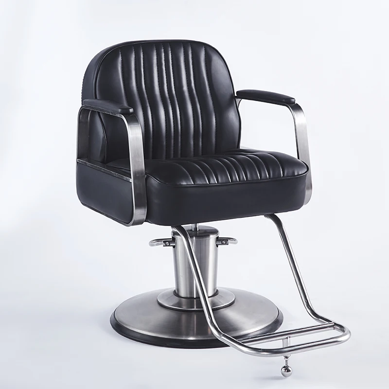 Salon Rolling Speciality Barber Chairs Comfort Handrail Barber Chairs Reception Silla Barberia Commercial Furniture RR50BC