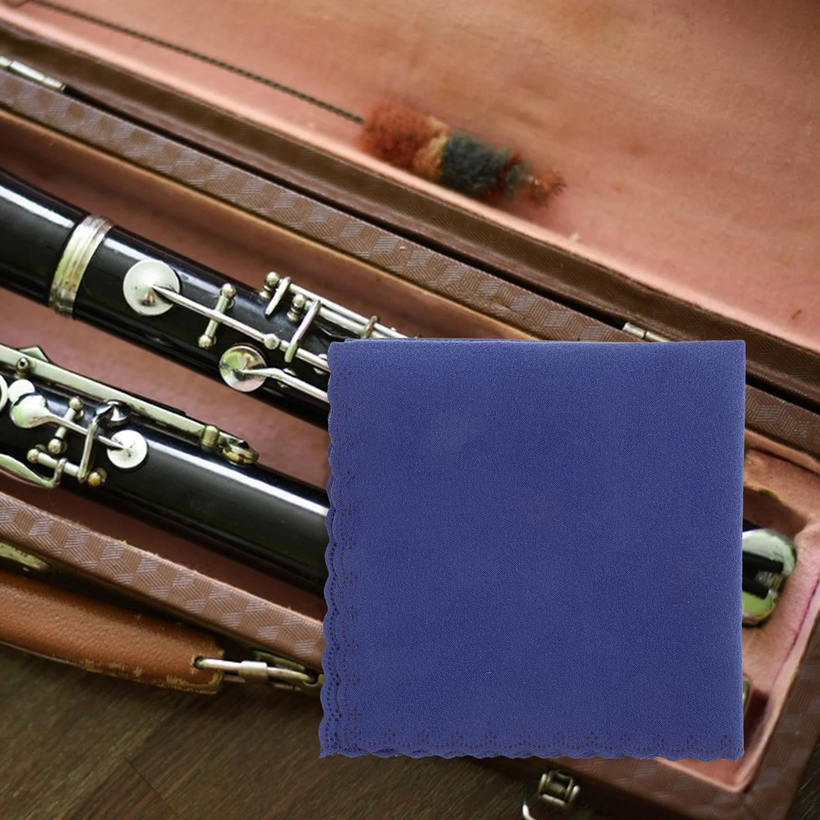 

Double-Sided Instrument Cleaning Cloth Durable Reusable Polishing Wiper for Guitar Violin Saxophone Flute Piano Care