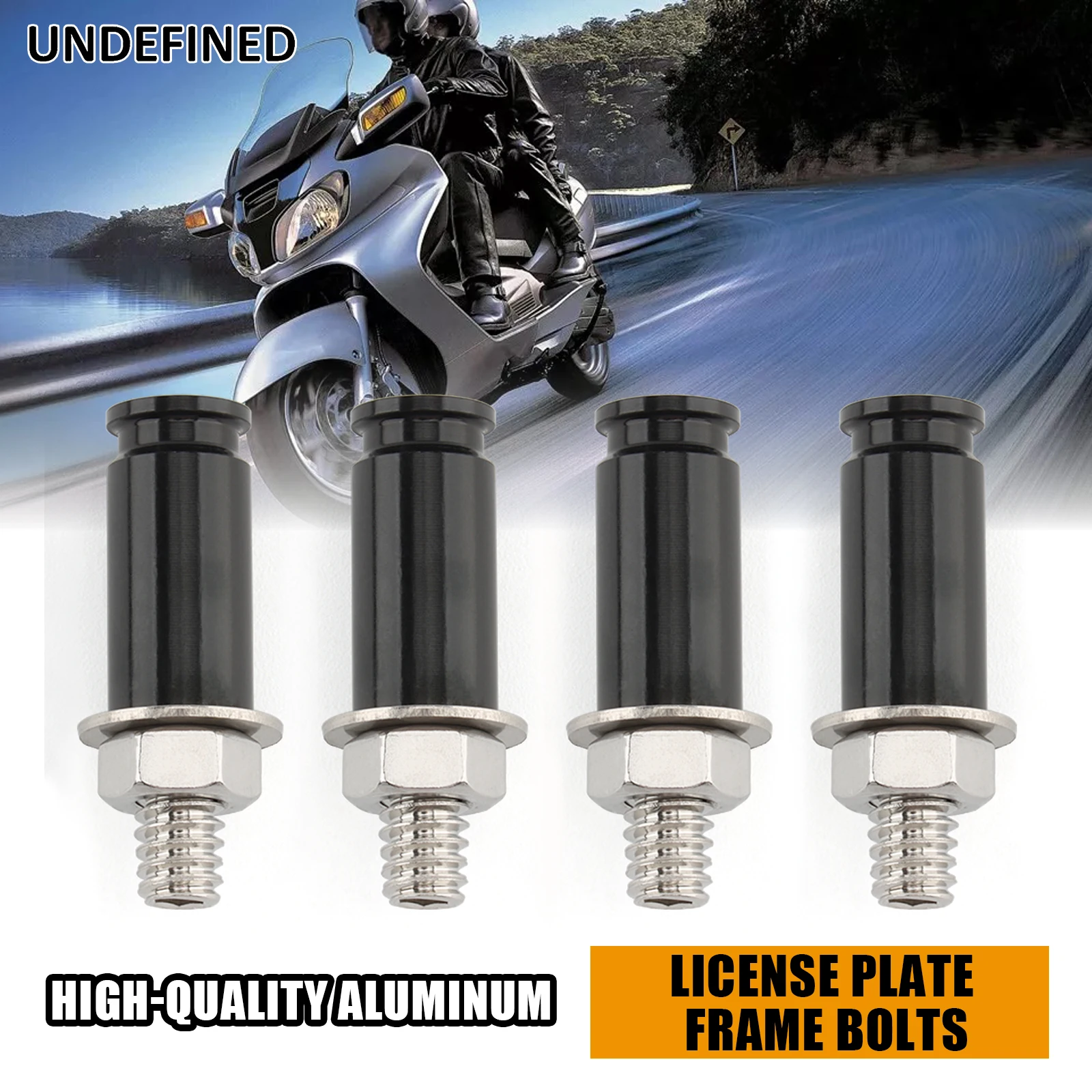 4PCS Motorcycle Bullet License Plate Frame Bolts For Harley Honda Kawasaki Victory Suzuki Ducati Yamaha Indian KTM BMW Universal