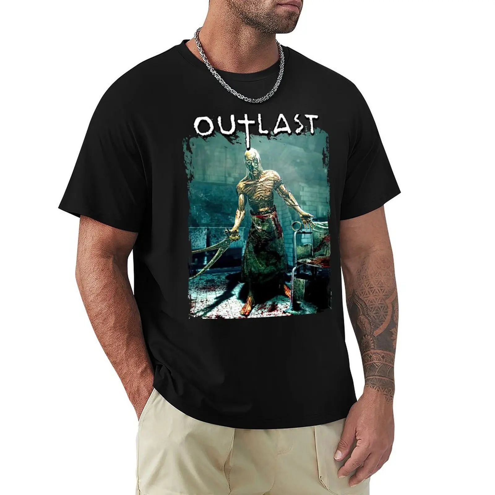 Outlast T-Shirt kawaii clothes graphics mens t shirts casual stylish