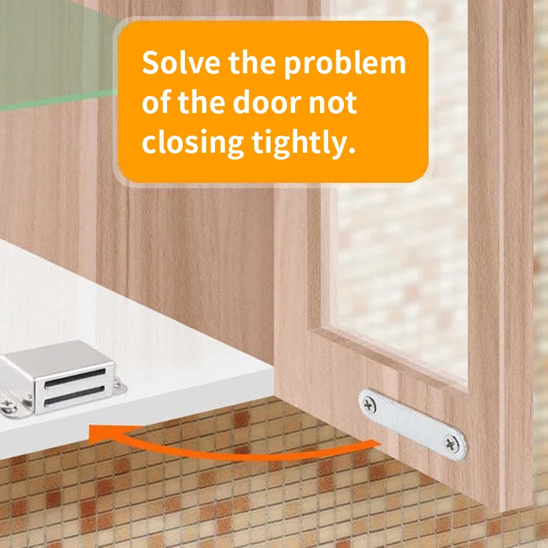3/6 قطعة شفط الباب المغناطيسي، شفط إغلاق الباب، مزلاج الباب، الامتزاز المغناطيسي، يستخدم للخزانة، خزانة الملابس، خزانة الأحذية