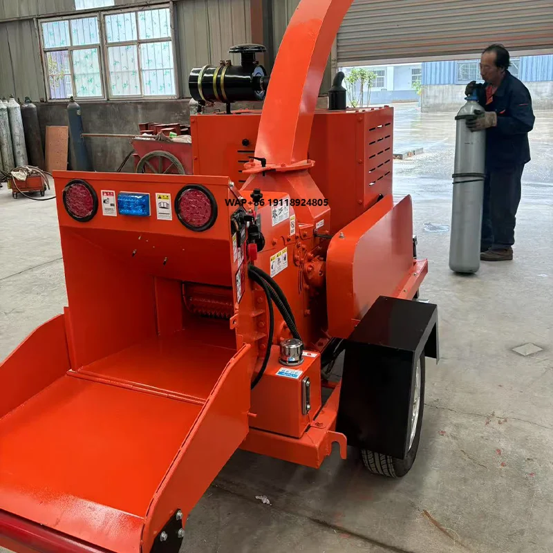 Tracked Wood Grinder Inches Electric Wood Crusher Wood Chipper Machine