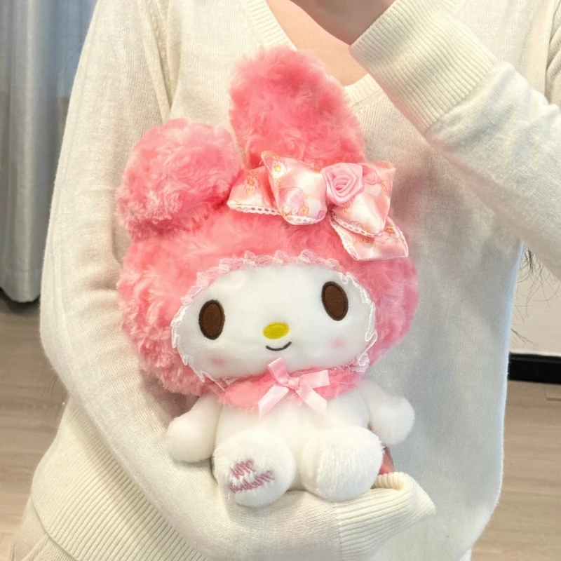Sanrio Rose Strik Melody Hellokitty Romantische en mooie cartoon schattige poppen knuffels voor Valentijnsdag en nieuwjaarscadeaus