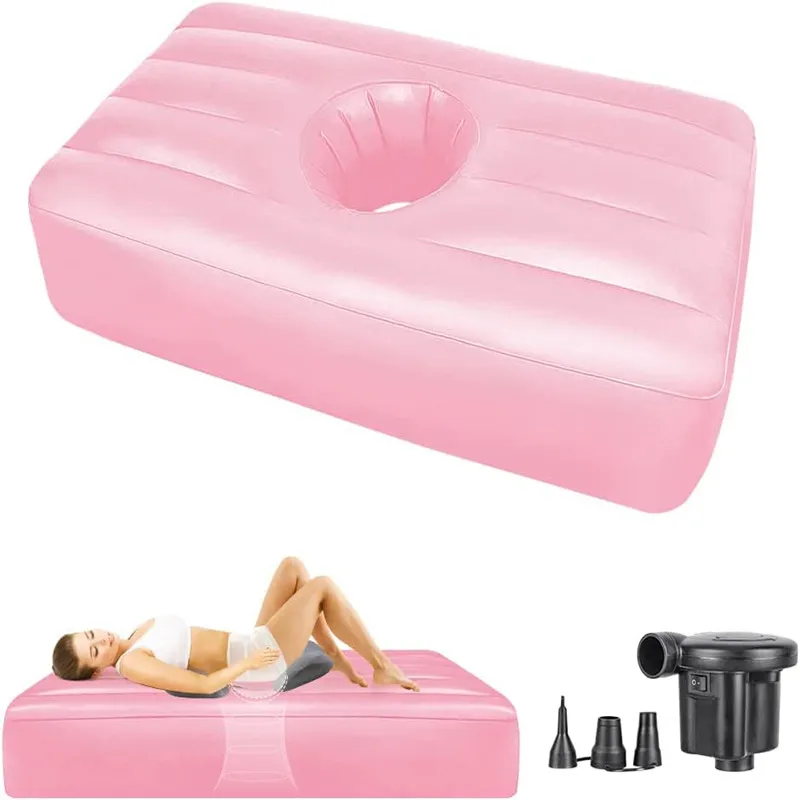 BBL Bed with Hole After Surgery for Butt Inflatable Brazilian BBL Mattress for Post Surgery Recovery Sleeping Portable Air Bed