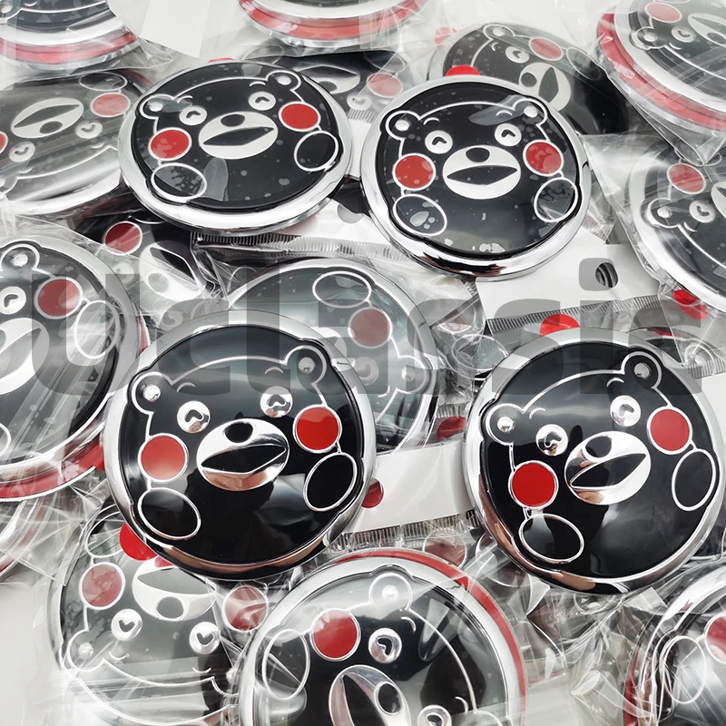 3D Honda Parts Kumamon Emblem Logo Maskot Sticker For Honda Jazz Fit Gk Rs Civic Fc City Cub CC110 Features Badge Acrylic logo