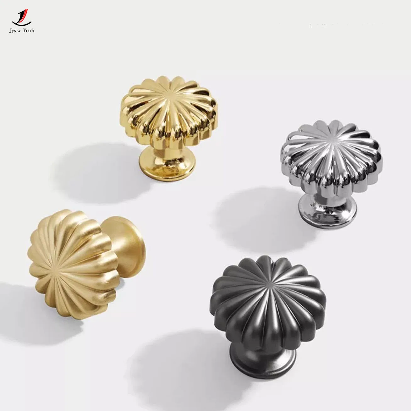 30mm New Modern Gold Handle Aluminum Alloy Cabinet Drawer Knobs Wardrobe Door Black Brass Furniture Handle Knobs