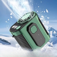 20000mAh Power bank flashlight fan 3-in-1 cooling high-temperature outdoor work room welding site portable waist-mounted fan