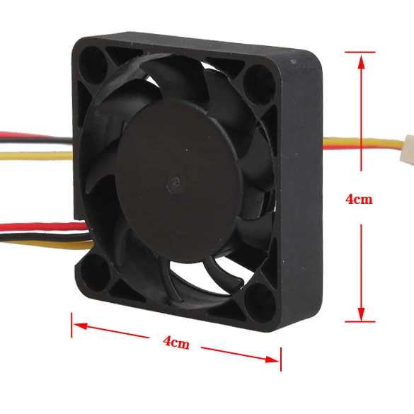 3 Pin 40mm Computer CPU Cooler Cooling Fan DC 12V Cool Fans Quiet Cooler Radiator CPU PC Cooler Heat Sink Heatsink