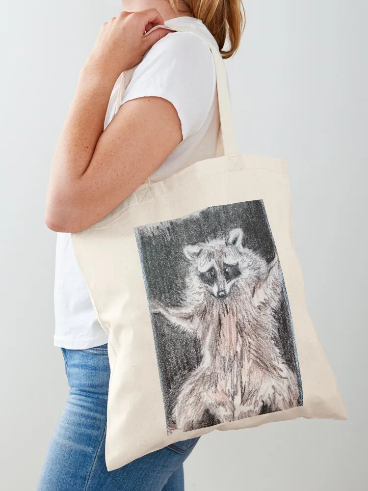 

Raccoon Sketch Tote Bag Cloth bags shopping bags foldable shopper bags for women large tote bag