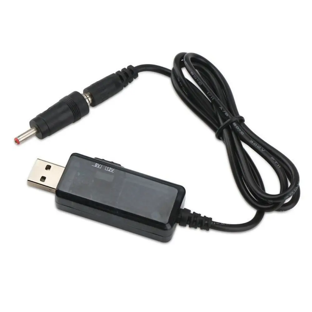 Step Up Converter Adapter Cord USB To DC For Router Modem 5V To 9V 12V Power Supply Lead Portable Adjustable Voltage