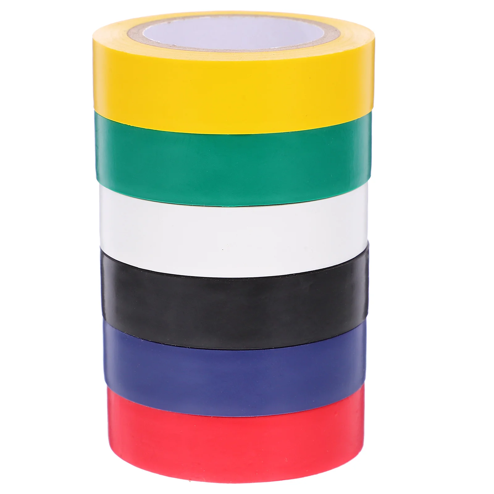 

6 Rolls Electrical Insulating Tape Colored Carpet Industrial Black Assortment Colors Outdoor