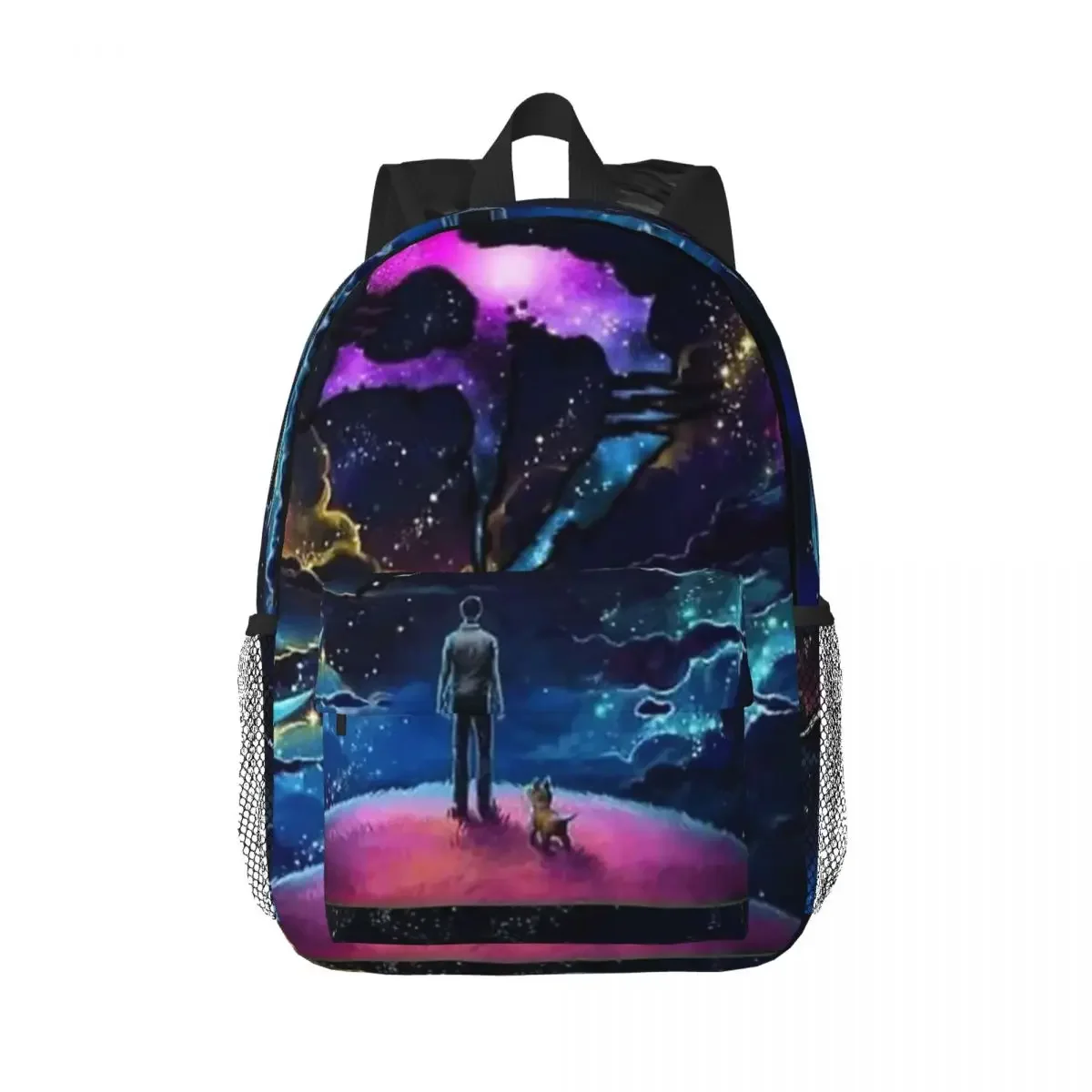 Zeds Frequency Trippy Galaxy Backpacks, Teenager Bookbag, Casual Students School Bags, Travel Rucksack, Initiated Bag, Large Capacity