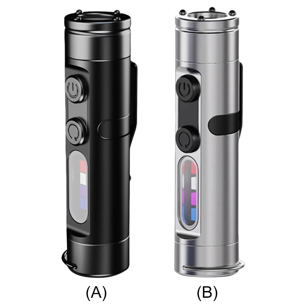 

Rechargeable LED Tactical Torch with Hat Clip Mini Pocket Torch Waterproof Torch Light for Headlamp Outdoor Camping Emergencies