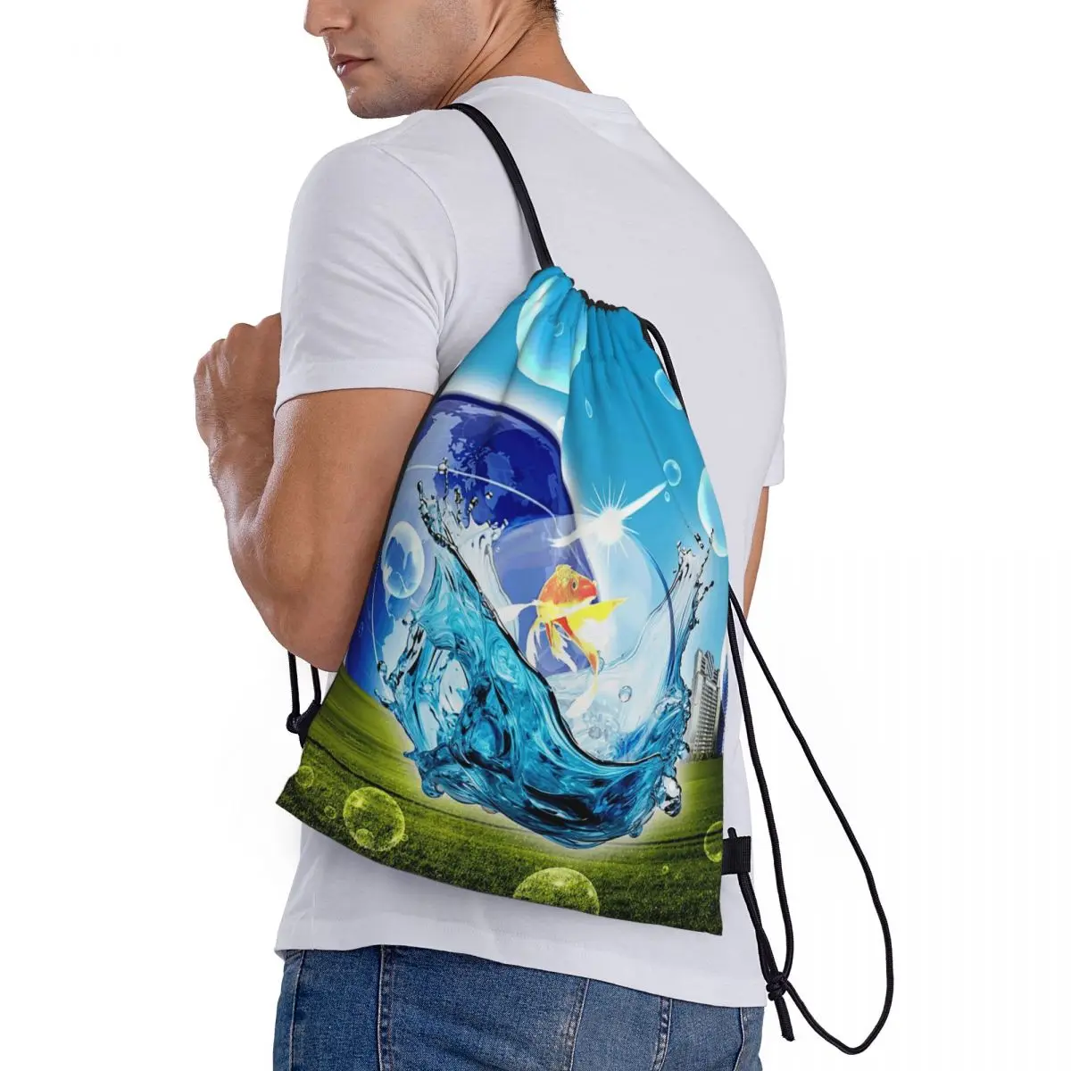 

Рюкзаки Frutiger Aero, повседневные сумки на шнурке, сумки для хранения, сумки для книг для мужчин, женщин, студентов