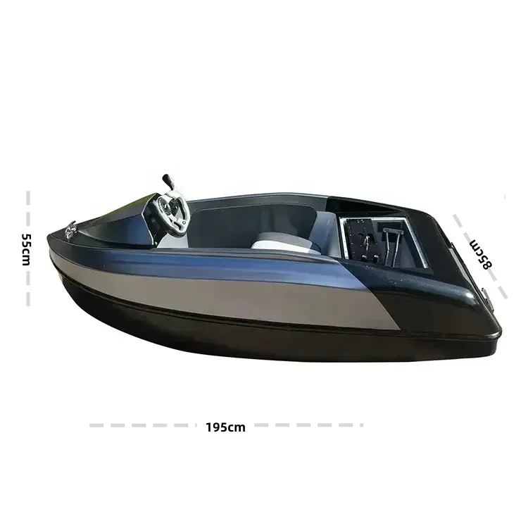 Luxury 15KW Mini Electric Jet Boat with Pedals One Seat for Water Sports & Fishing Sea Jet Kart & Rowing