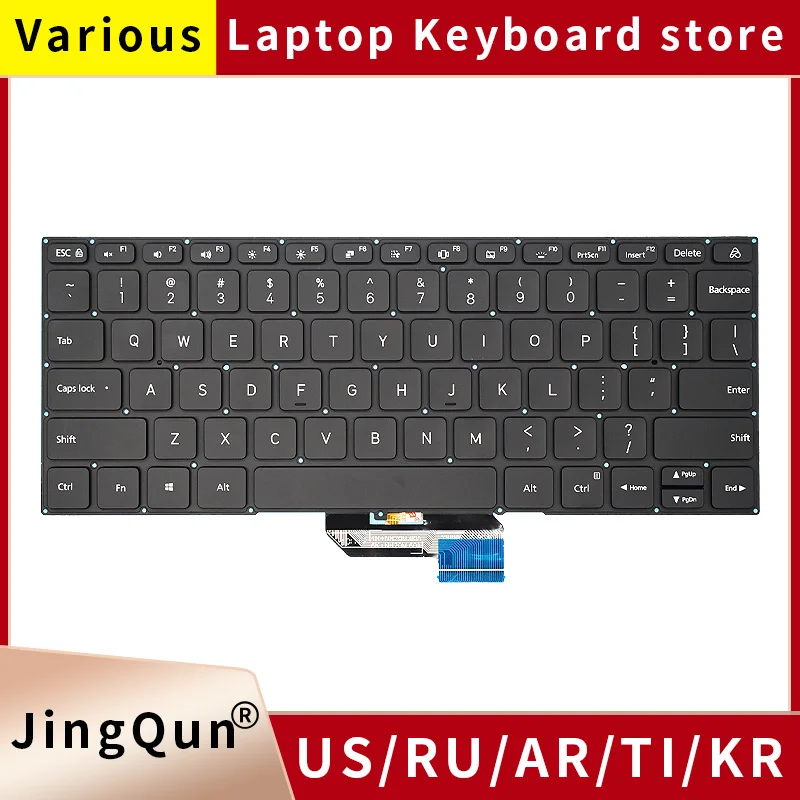 Backlit US Russian Keyboard for Xiaomi RedmiBook XMA2008 AL AD EJ BL DB DL Laptop Keyboard